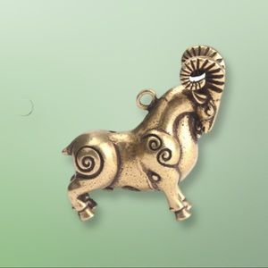 Sheep Pendant for Purse Jewelry or Key Ring